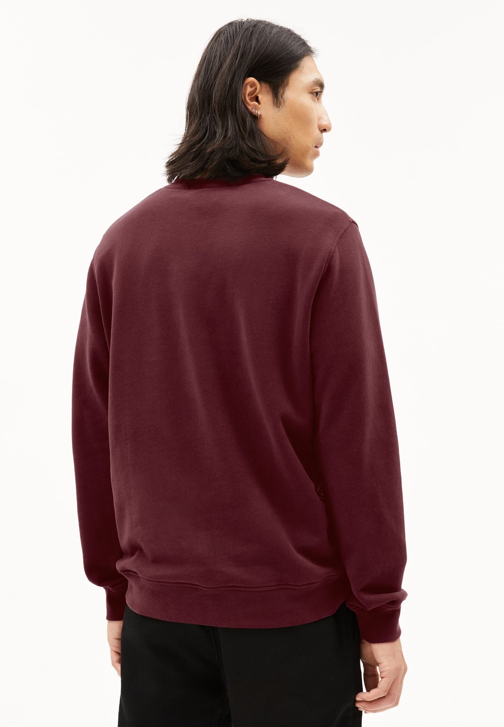 ARMEDANGELS BAARO COMFORT Sweatshirt Regular Fit made of Organic Cotton Mix Cranberry Juice | TOIEJ6527