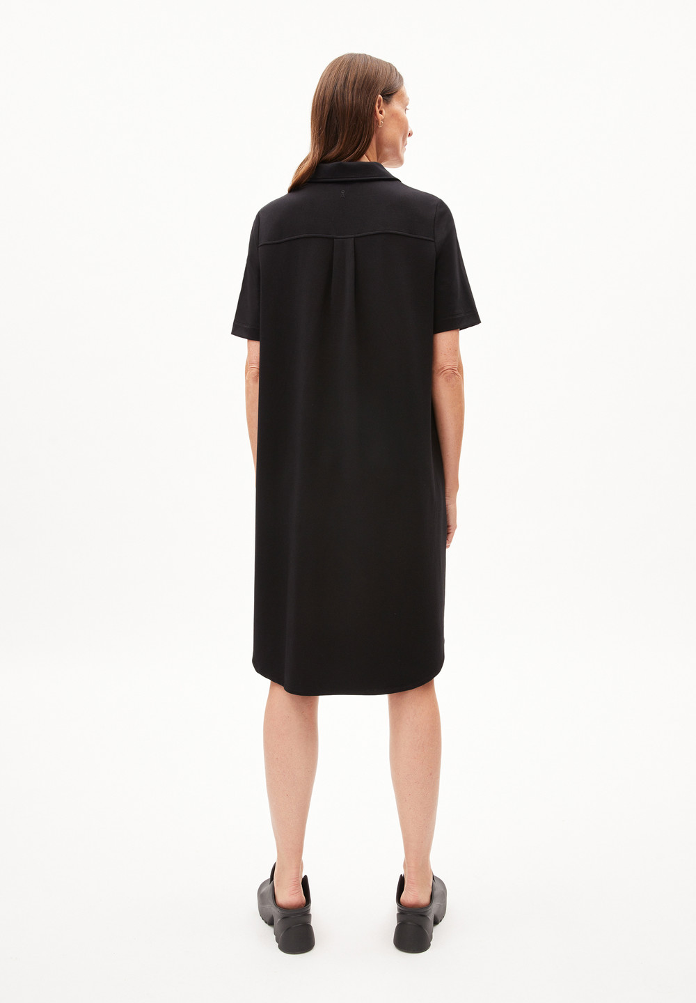 ARMEDANGELS CAMILAARA Jersey Dress Loose Fit made of Organic Cotton Mix Černé | LDJNI6109