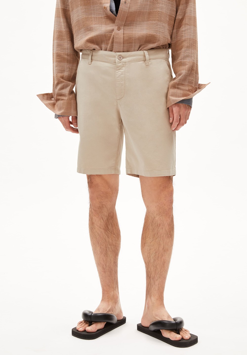 ARMEDANGELS DAALOS Shorts made of Organic Cotton Mix Sand Stone | APWEV3214