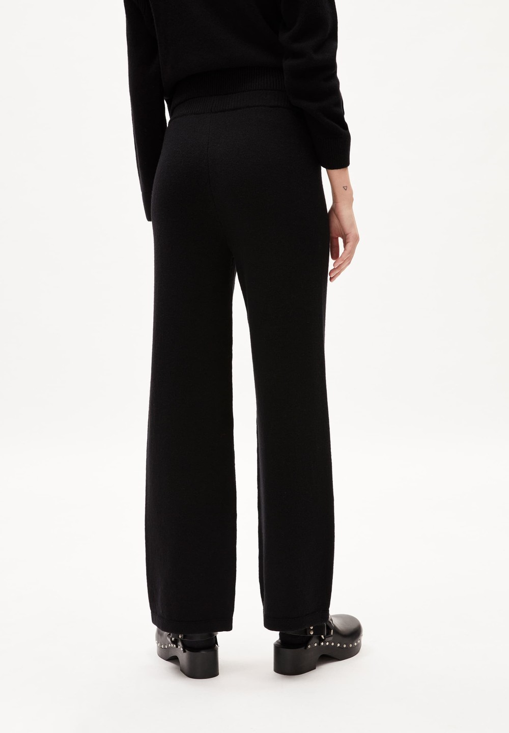 ARMEDANGELS DANILAA REGLANA Knit Pants made of Organic Wool Mix Černé | SBAYD4530