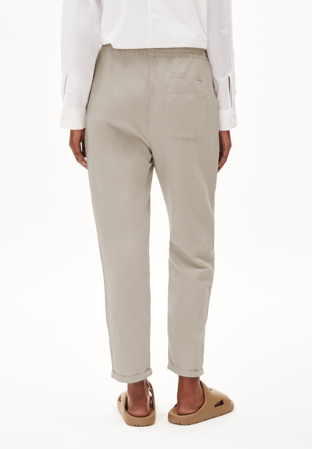 ARMEDANGELS DANYAA LINO Woven Pants Regular Fit made of Linen-Mix Světle | XLHOE9751