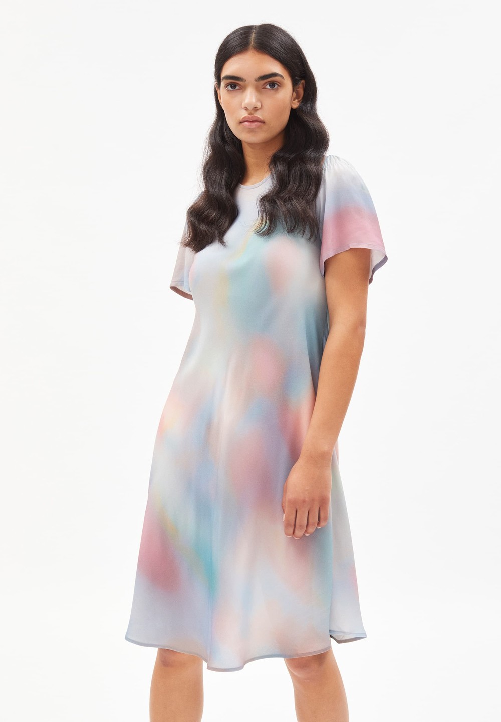 ARMEDANGELS DENISAA ATMOSPHERIC Woven Dress made of LENZING™ ECOVERO™ Peach Blossom | RXWZE5018