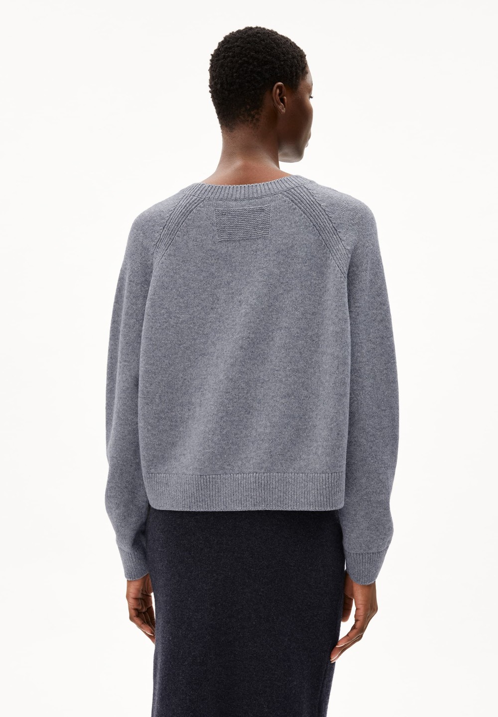 ARMEDANGELS DILIRIAA REGLANA Sweater Loose Fit made of Organic Wool Mix Světle Šedé | NDFZJ8074