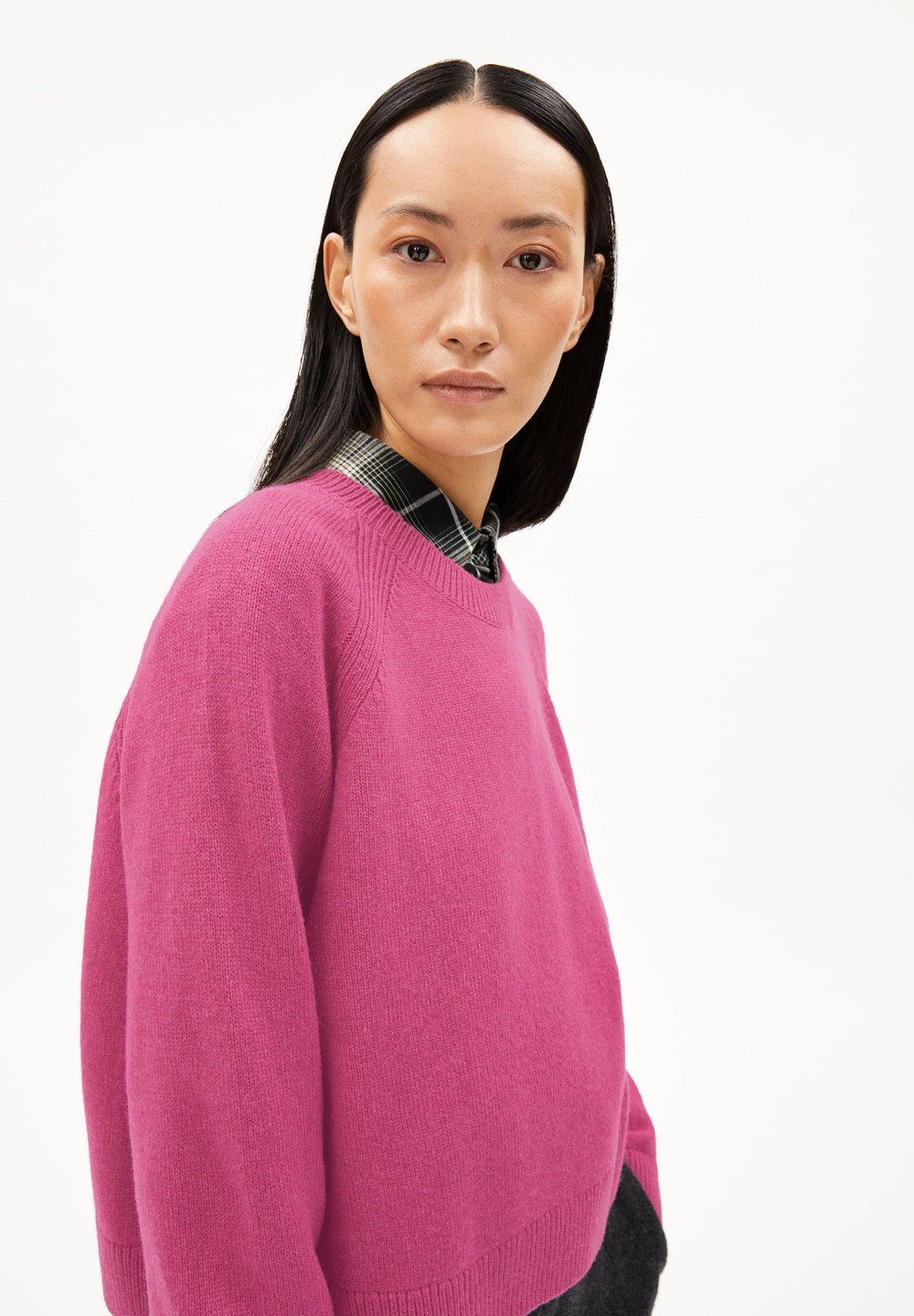 ARMEDANGELS DILIRIAA REGLANA Sweater Loose Fit made of Organic Wool Mix Crushed Berry | SKWYP0983