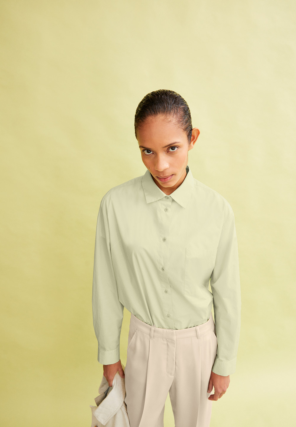 ARMEDANGELS EALGAA Blouse Loose Fit made of Organic Cotton Zelene | AEHZB1573