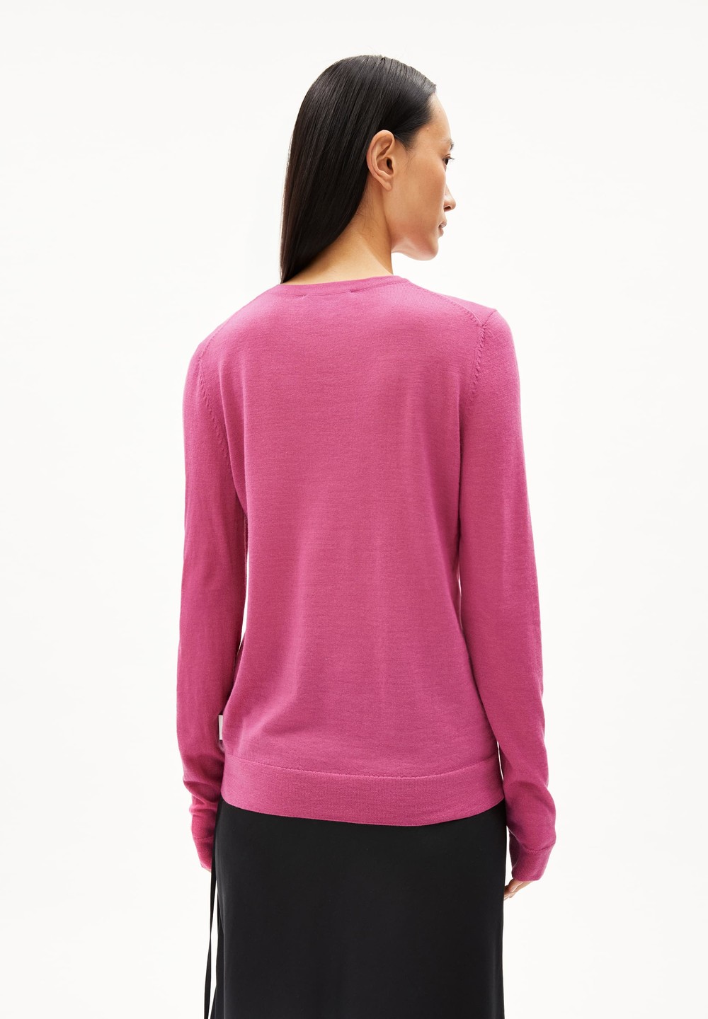 ARMEDANGELS ELDIAA Sweater Slim Fit made of extrafine Merino Organic Wool Crushed Berry | TIOSE9068