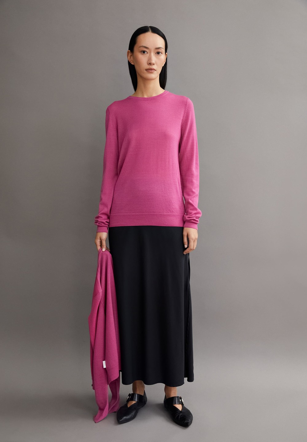 ARMEDANGELS ELDIAA Sweater Slim Fit made of extrafine Merino Organic Wool Crushed Berry | TIOSE9068