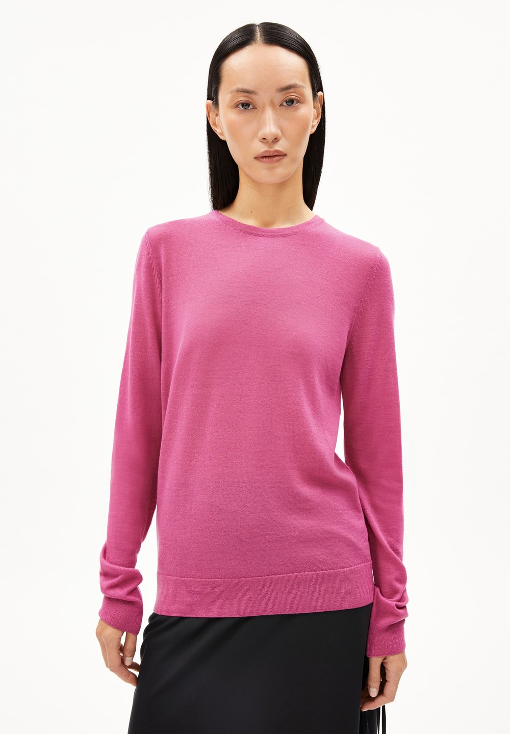 ARMEDANGELS ELDIAA Sweater Slim Fit made of extrafine Merino Organic Wool Crushed Berry | TIOSE9068