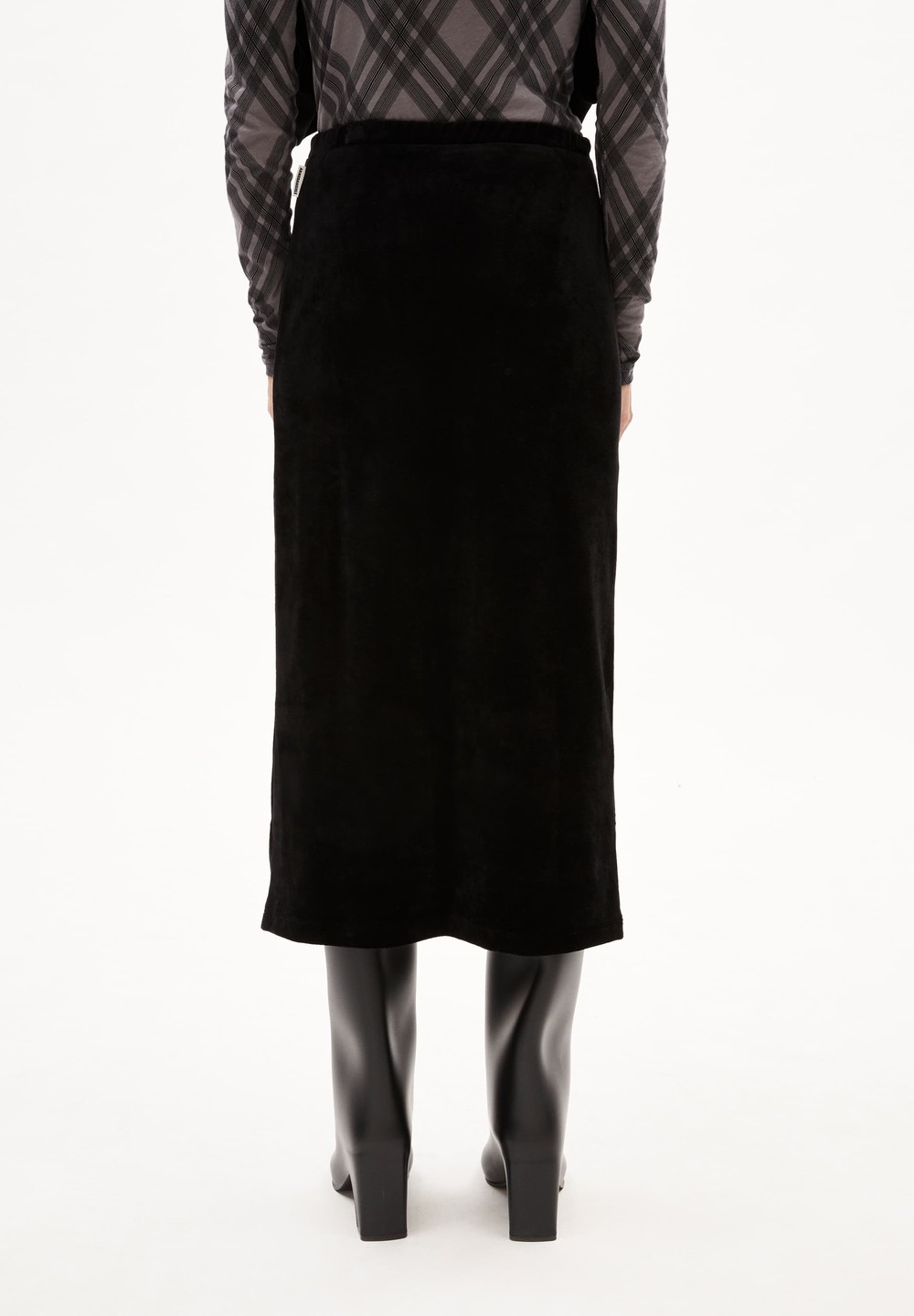 ARMEDANGELS EMOLGAA Jersey Skirt Slim Fit made of TENCEL™ Modal Mix Černé | BKVOH3584