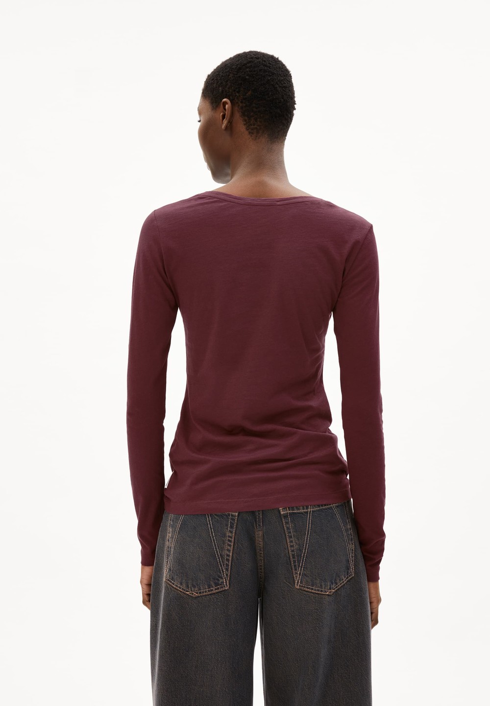 ARMEDANGELS ENRICCAA SOFT Longsleeve Slim Fit made of Organic Cotton Cranberry Juice | VGMRJ7519