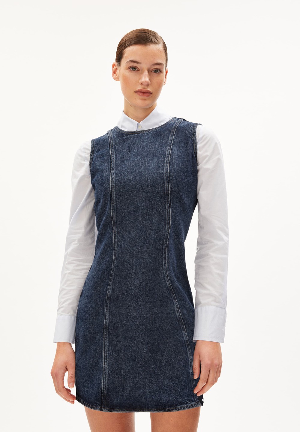 ARMEDANGELS ENUYAA Denim Dress Regular Fit made of TENCEL™ Lyocell Mix Blankyt | DGSZJ0641