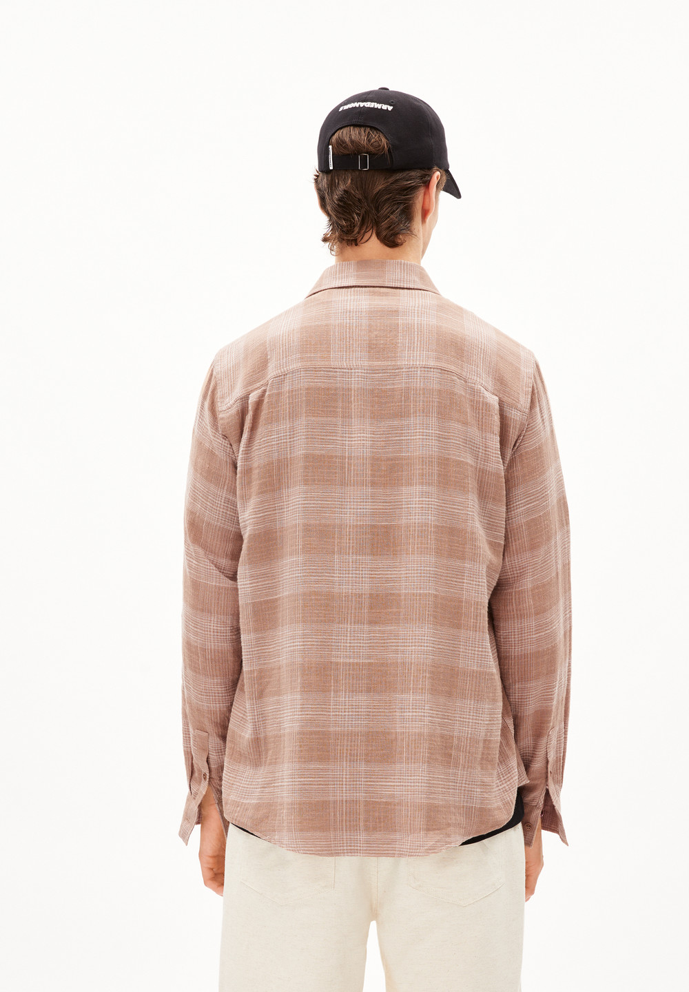 ARMEDANGELS FLAAVIEN Shirt Relaxed Fit made of Organic Cotton Mix Cinnamon Dust-grey Blush | VXSKH3152