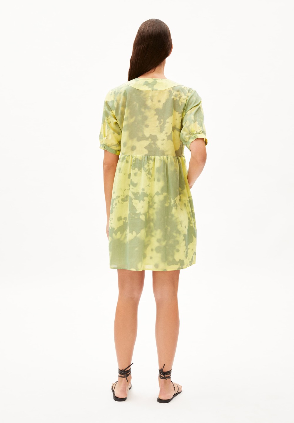 ARMEDANGELS FLORINDAA BLOMMAA Woven Dress Relaxed Fit made of Organic Cotton Světle | SGQVN6302