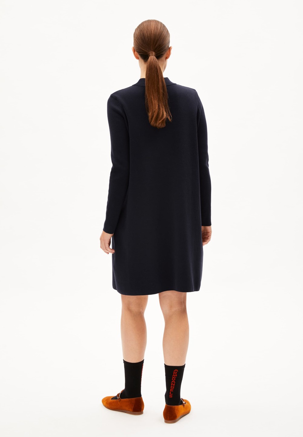 ARMEDANGELS FRIADAA Knit Dress Relaxed Fit made of Organic Cotton Night Sky | OMEFB1340