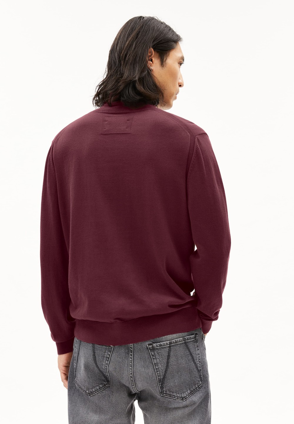 ARMEDANGELS GAARDO Sweater Regular Fit made of Organic Cotton Cranberry Juice | GNWMH4890