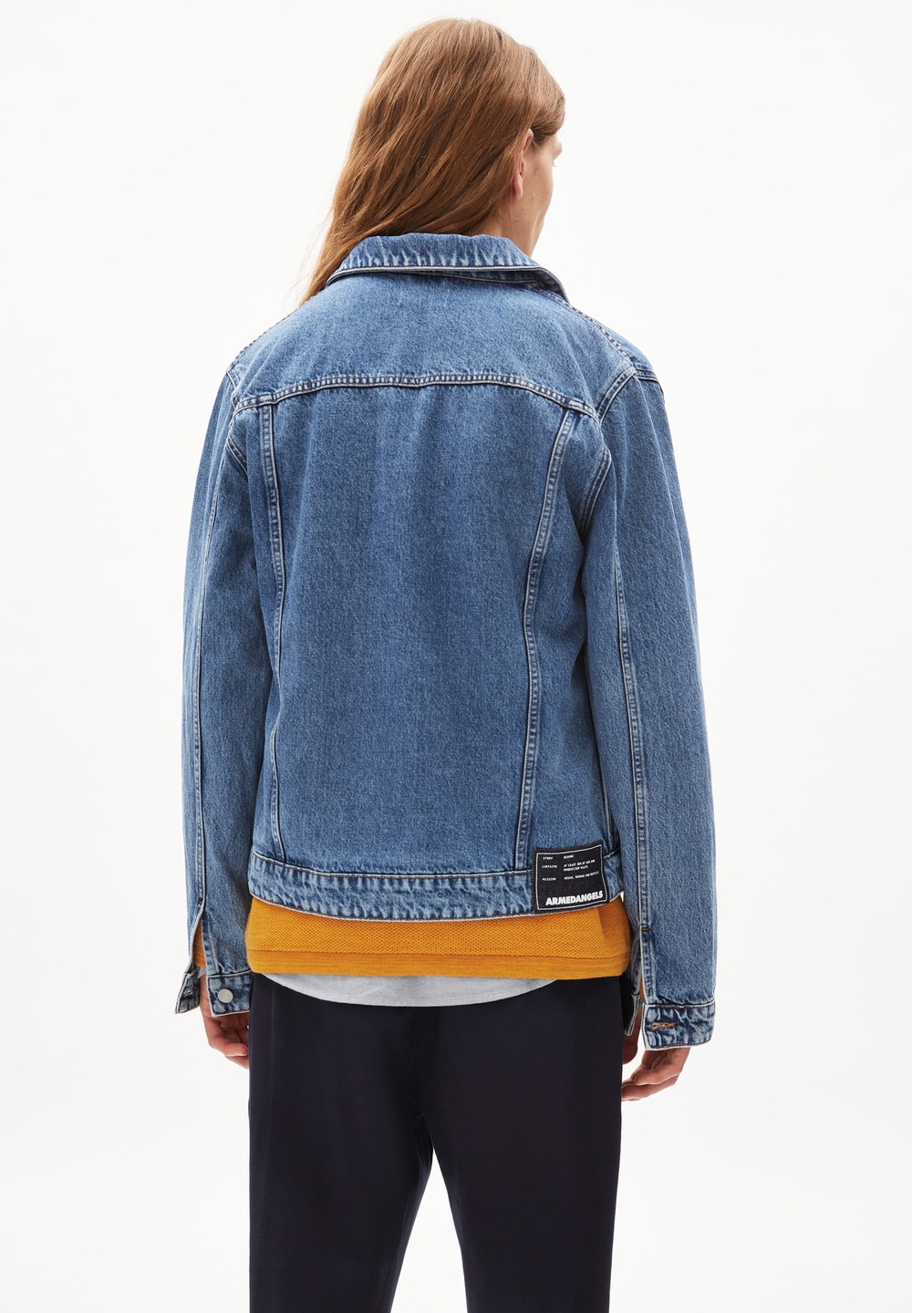 ARMEDANGELS GAATIS RETRO Denim Jacket Regular Fit made of Organic Cotton Mix Blankyt Světle Modré | NWHPB8740