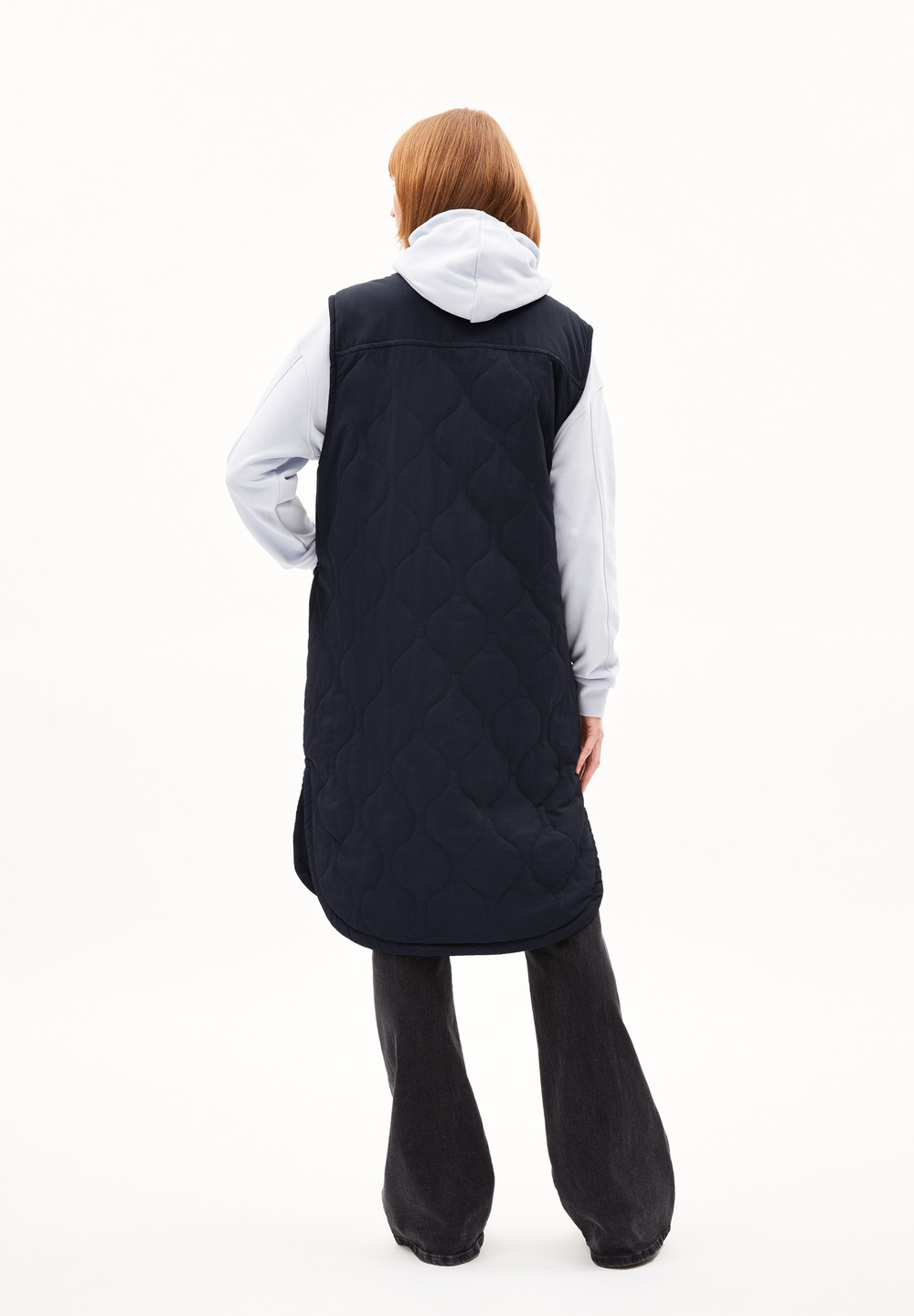 ARMEDANGELS GAUJAA Waistcoat Relaxed Fit made of Polymide Mix (recycled) Night Sky | HFYMW0217