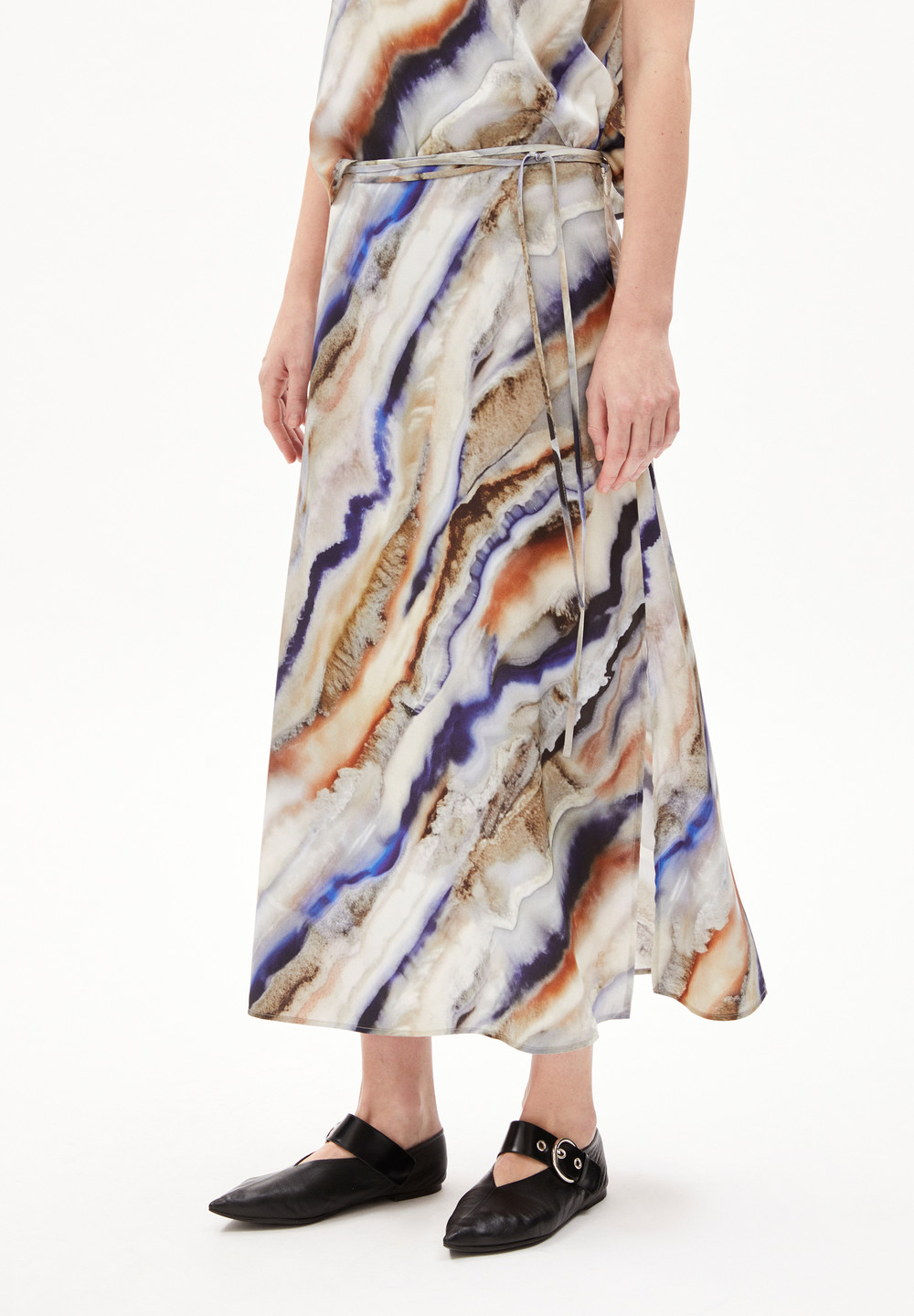 ARMEDANGELS GRAATIA PÄRLAA Woven Skirt Regular Fit made of TENCEL™ Lyocell Mix Cinnamon Dust | XCOFV3946