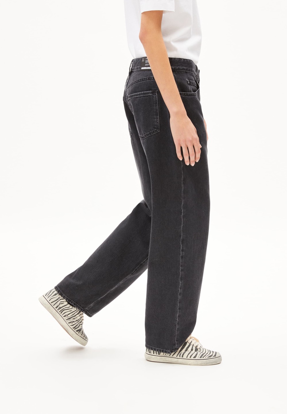 ARMEDANGELS HAAYI Jeans Baggy Fit Low Waist Organic Cotton Non-Stretch Černé | AVFOT2380