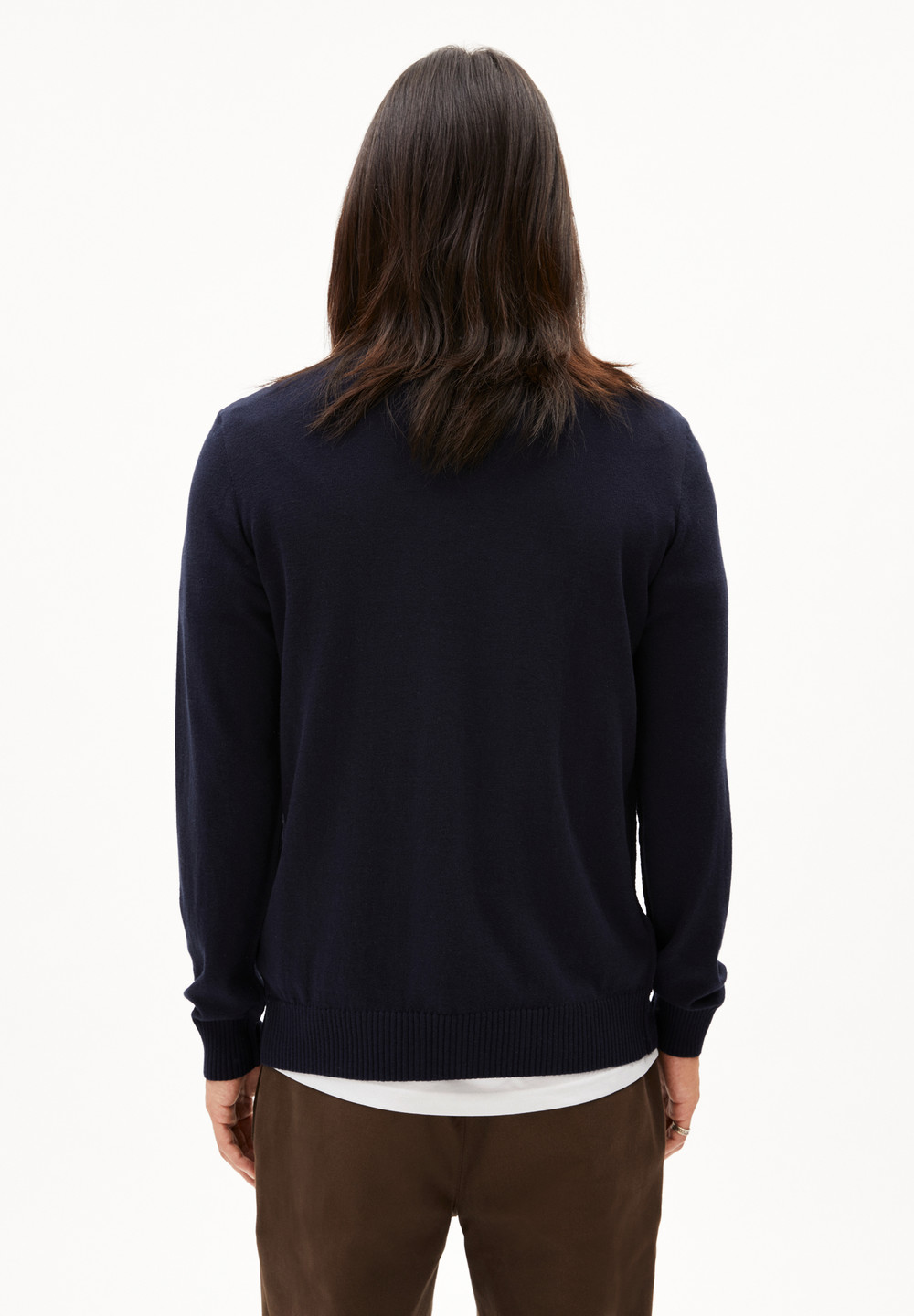 ARMEDANGELS HORAACIOS Sweater Regular Fit made of Organic Merino Wool Mix Night Sky | JLOMI6170