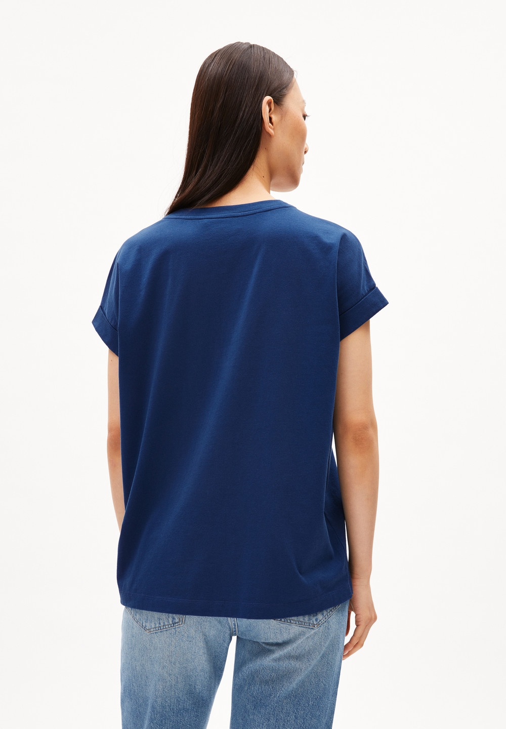 ARMEDANGELS IDAARA T-Shirt Loose Fit made of Organic Cotton Indigo | OGSRC7259