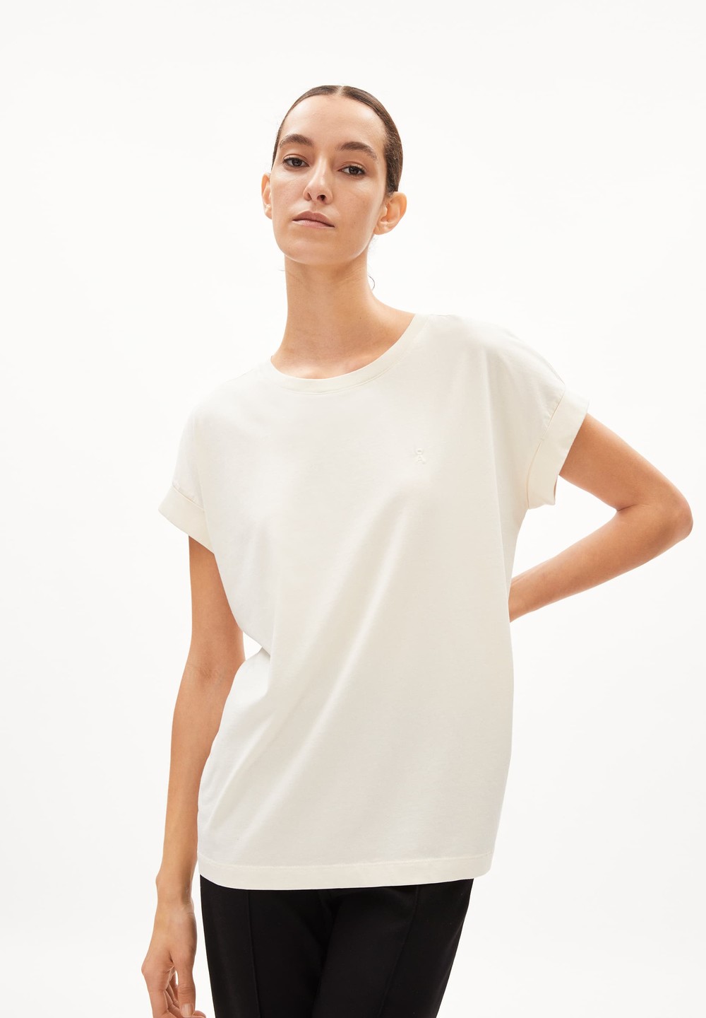 ARMEDANGELS IDAARA T-Shirt Loose Fit made of Organic Cotton Undyed | CADNF6830