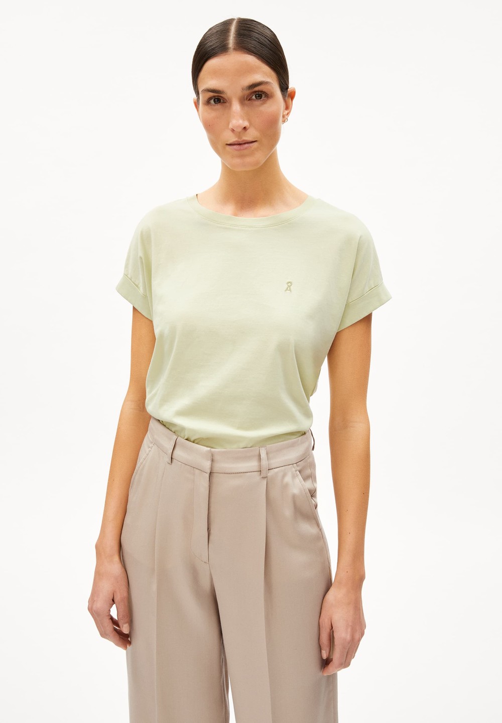 ARMEDANGELS IDAARA T-Shirt Loose Fit made of Organic Cotton Zelene | BPKRT2593