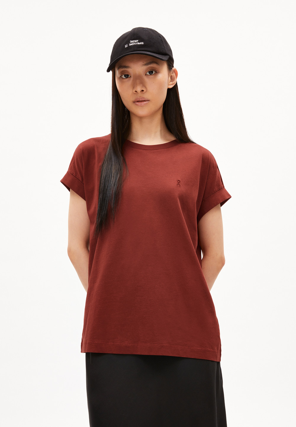 ARMEDANGELS IDAARA T-Shirt Loose Fit made of Organic Cotton Tmavě | UIMEN0659