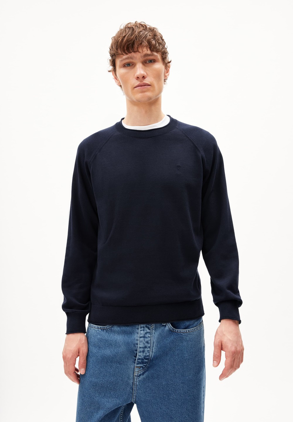 ARMEDANGELS JAAIRO Sweater Regular Fit made of Organic Cotton Night Sky | ITPZN5468