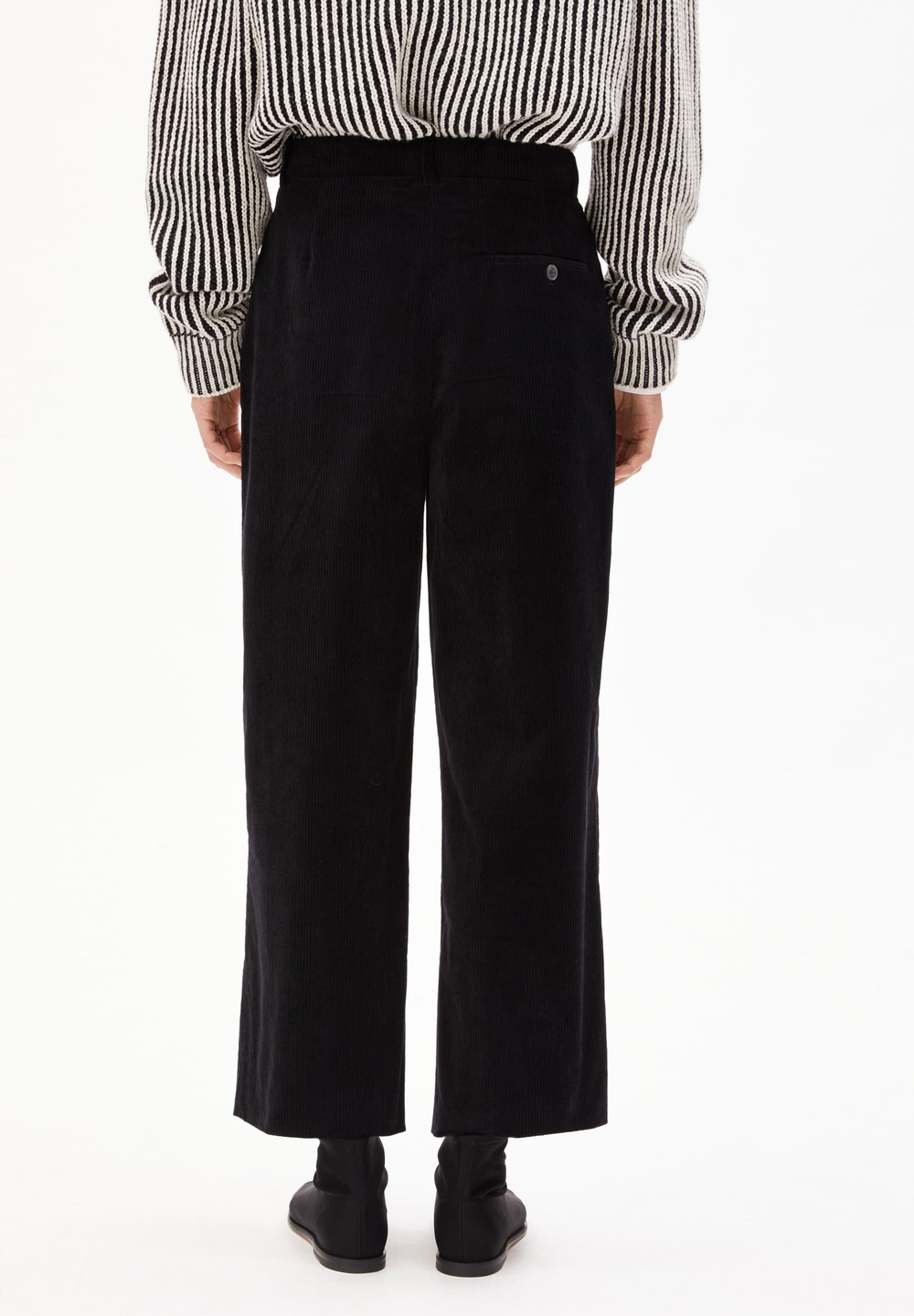 ARMEDANGELS JAALMA CORDUROY Woven Pants made of Organic Cotton Mix Černé | ZMKYF3294