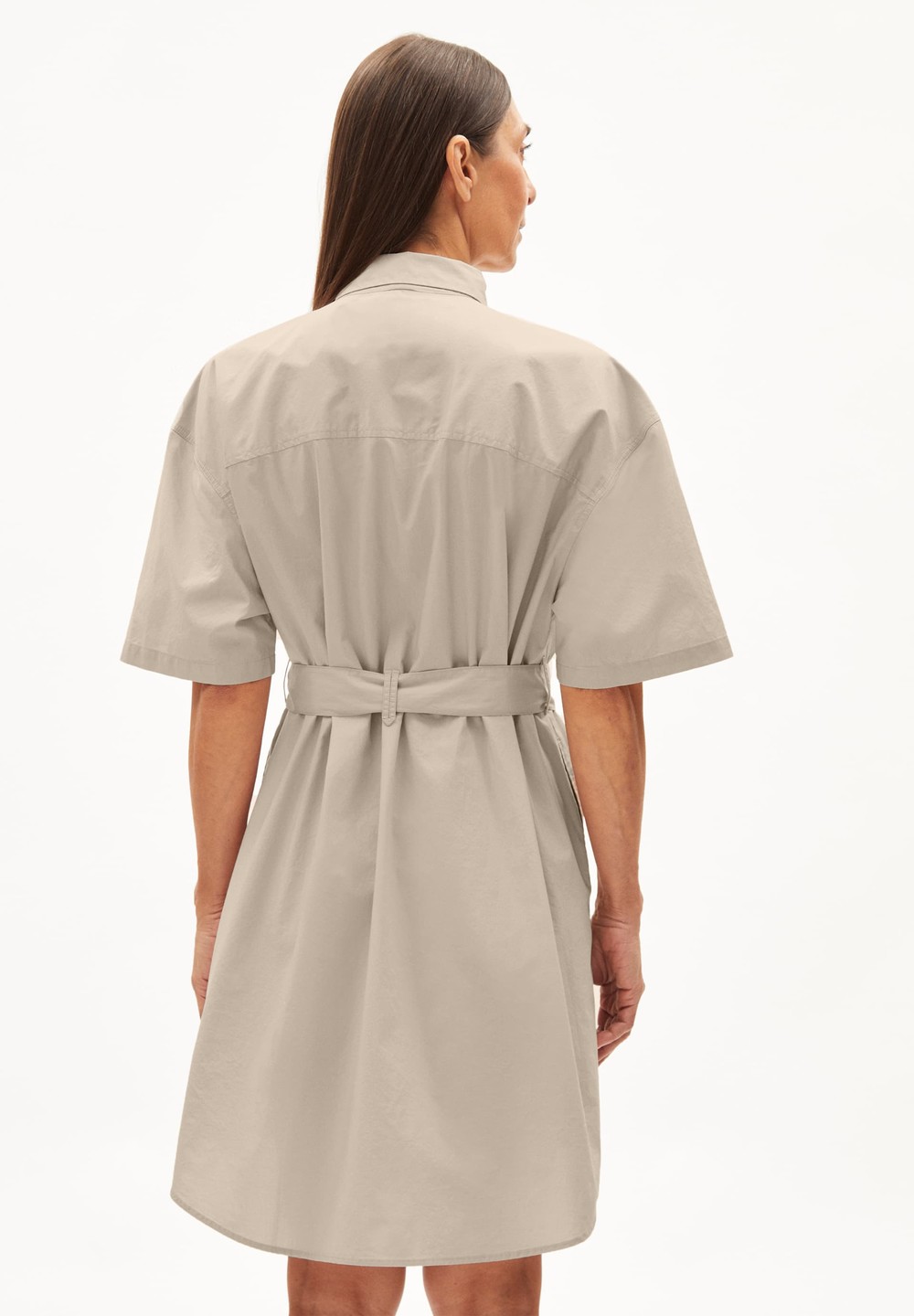 ARMEDANGELS JAASMYN Woven Dress Oversized Fit made of Organic Cotton Světle | DQBLX3586