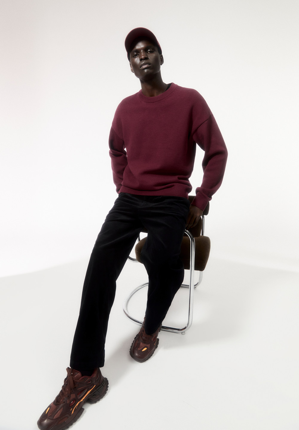 ARMEDANGELS JOVAAN Sweater Relaxed Fit made of Organic Cotton Cranberry Juice | JQKXG5920