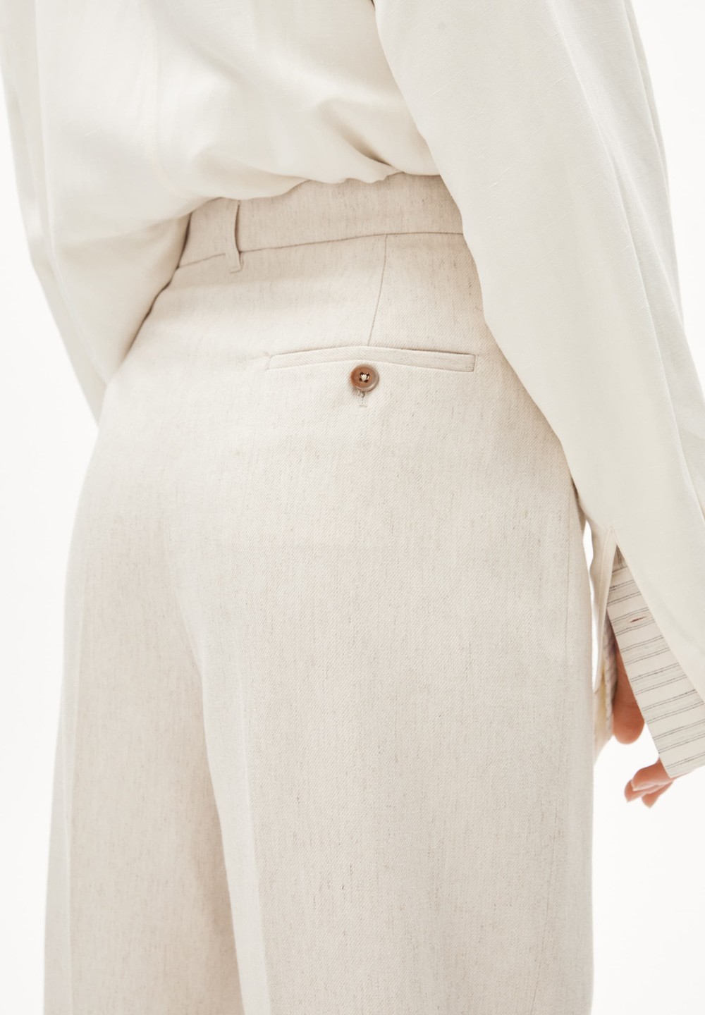 ARMEDANGELS JUMAA STRAIGHT LINO Woven Pants made of Linen-Mix Linen | CKBQA0583