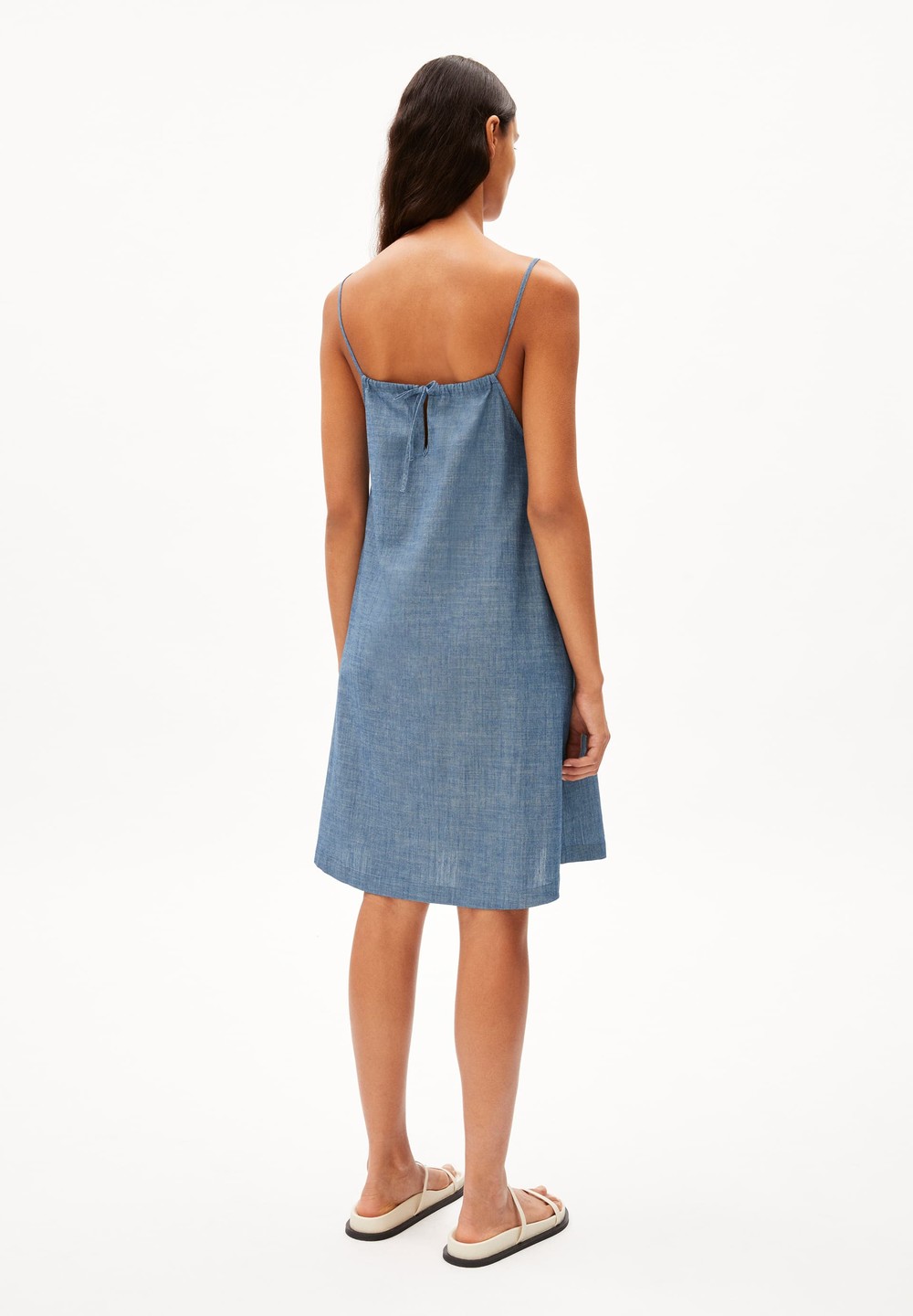 ARMEDANGELS KARISSAA CHAMBRAY Woven Dress Regular Fit made of Organic Cotton Butterfly | HEOGT0598