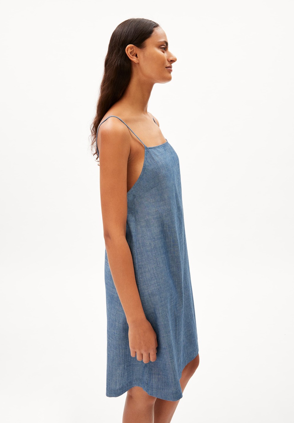 ARMEDANGELS KARISSAA CHAMBRAY Woven Dress Regular Fit made of Organic Cotton Butterfly | HEOGT0598