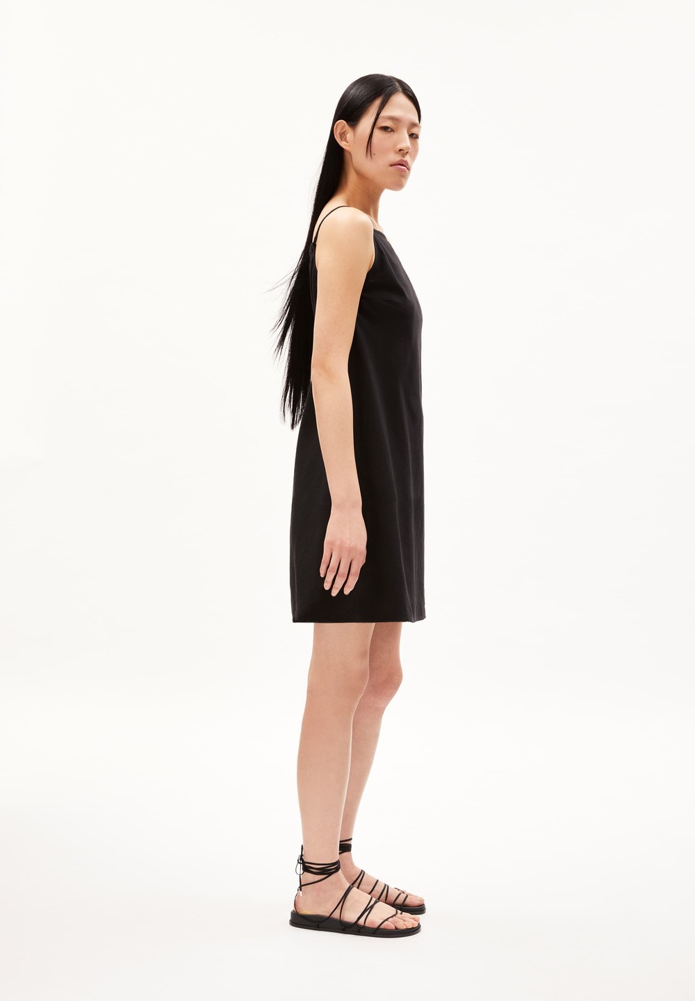 ARMEDANGELS KARISSAA LINO Woven Dress Regular Fit made of Linen-Mix Černé | MSTUC6429