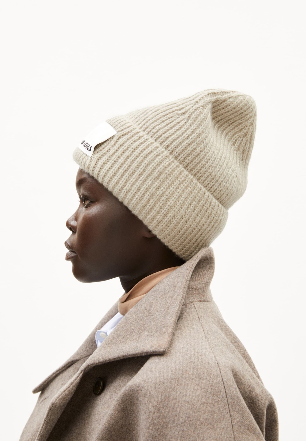 ARMEDANGELS KAYAAS SOFT Beanie made of Merino-Wool Mix Gravel | KUMVF5916