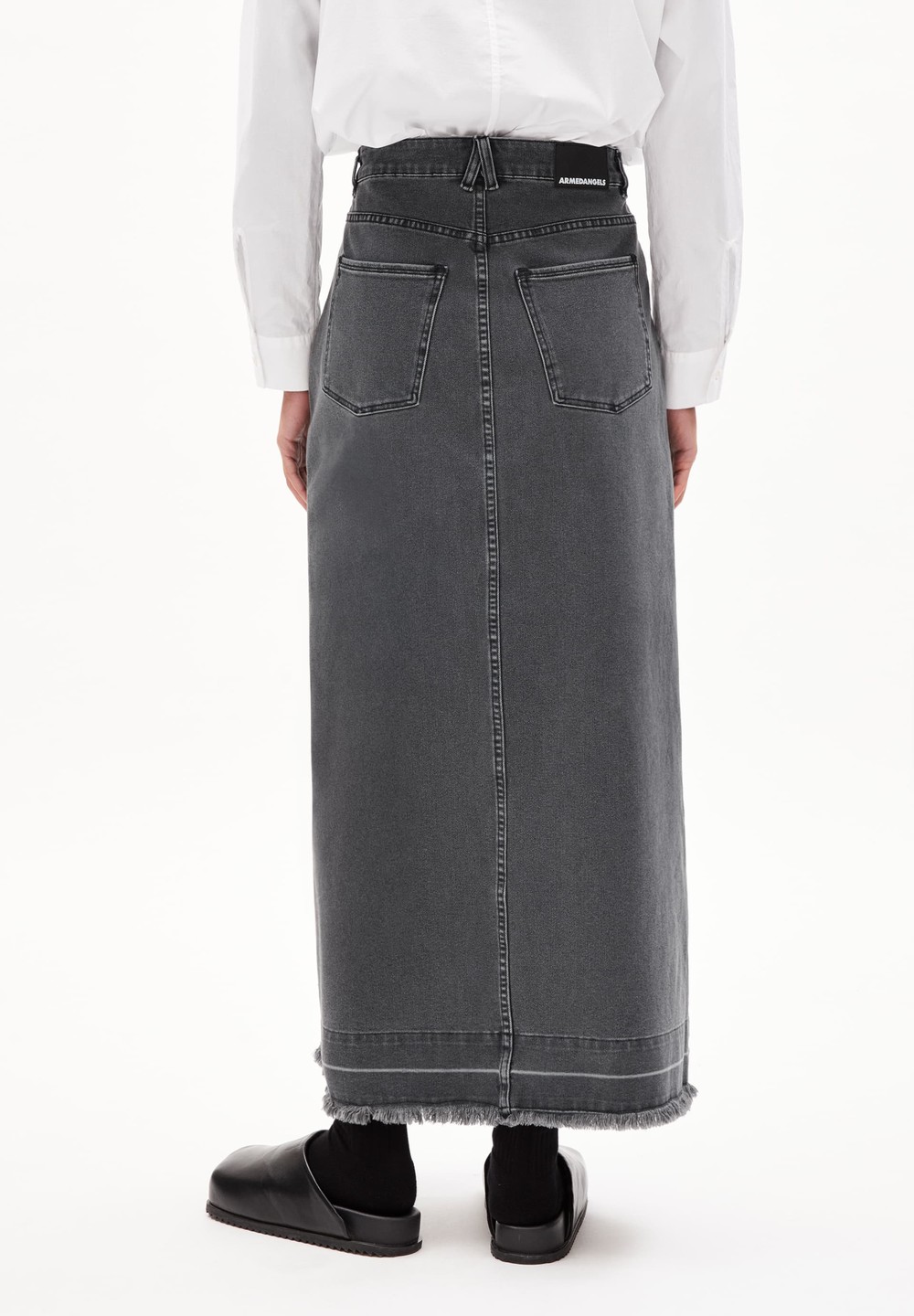 ARMEDANGELS KITAA DEMI Denim Skirt Slim Fit made of Organic Cotton Mix Murky | BWVYQ6173