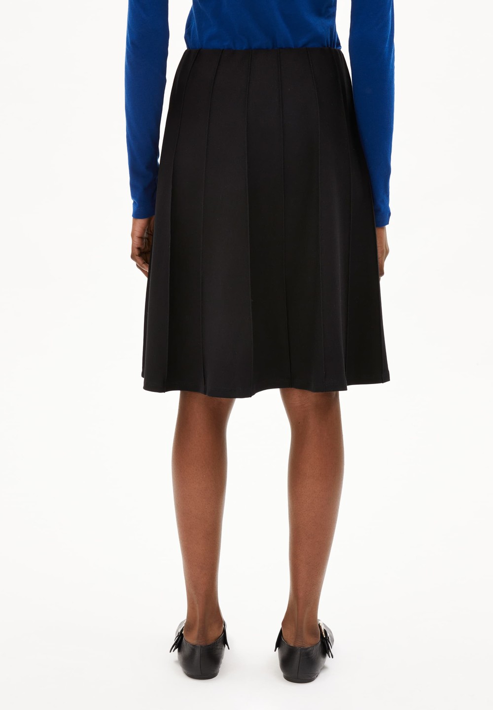 ARMEDANGELS KOKUNAA Jersey Skirt Regular Fit made of LENZING™ ECOVERO™ Viscose Mix Černé | GUPYJ7390