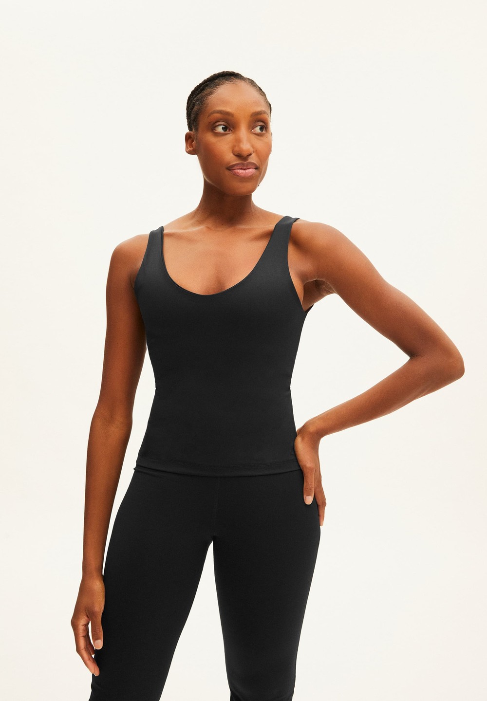 ARMEDANGELS LAALI Activewear Top made of Polyamide Mix (recycled) Černé | YJWNE1865