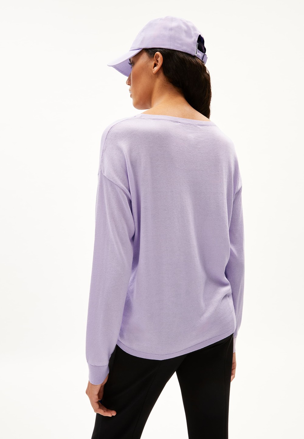 ARMEDANGELS LAARNI Pullover Loose Fit made of TENCEL™ Lyocell Mix Levandule Světle | BYQEJ4620