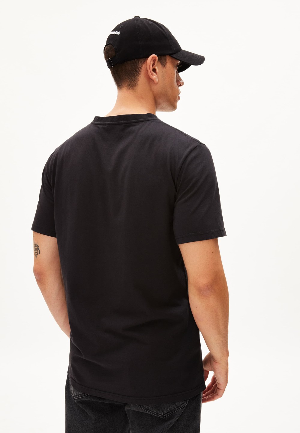 ARMEDANGELS LAARON Heavyweight T-Shirt Relaxed Fit made of Organic Cotton Černé | XBOHP9857