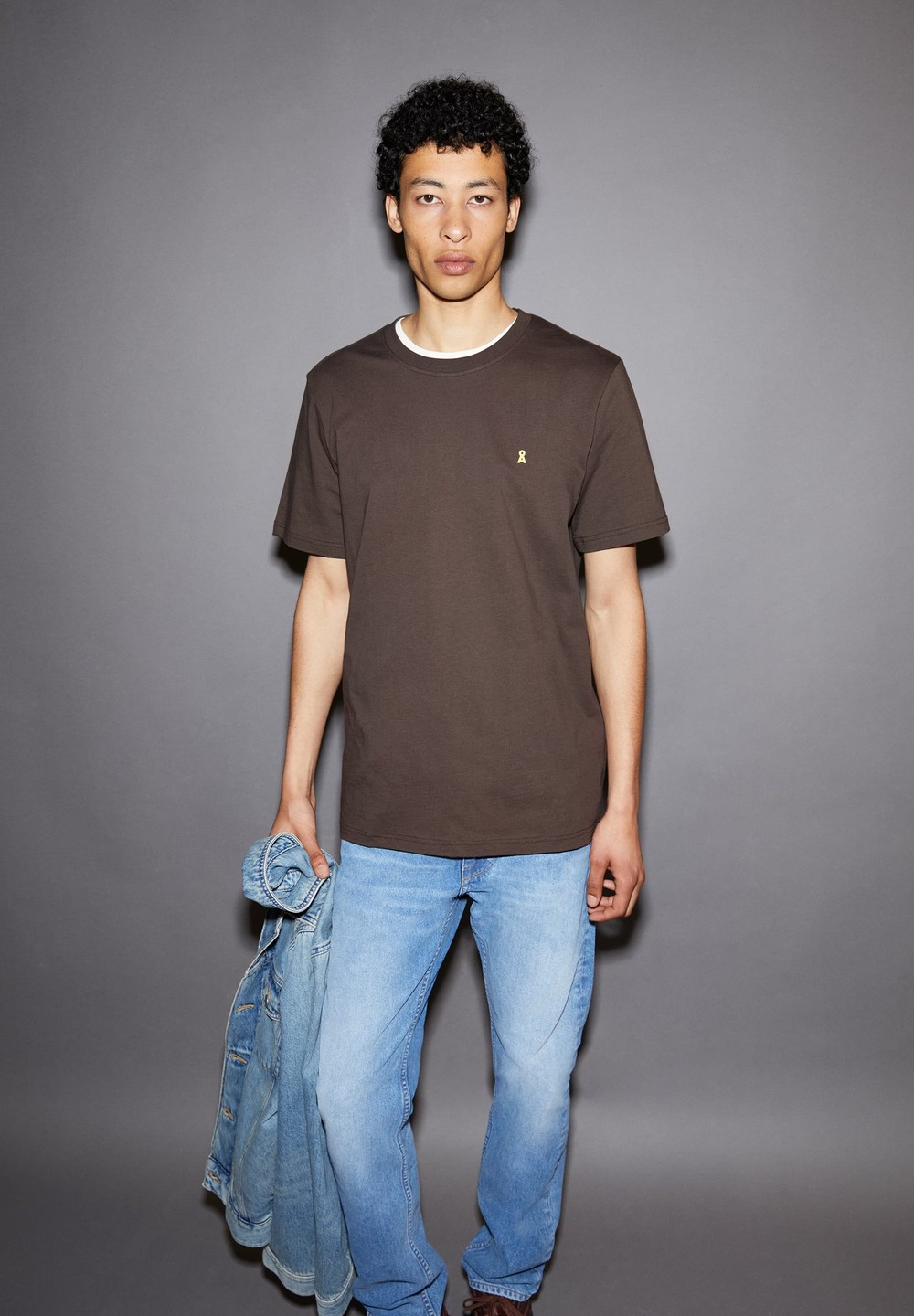 ARMEDANGELS LAARON Heavyweight T-Shirt Relaxed Fit made of Organic Cotton Earth | GFQUW3546