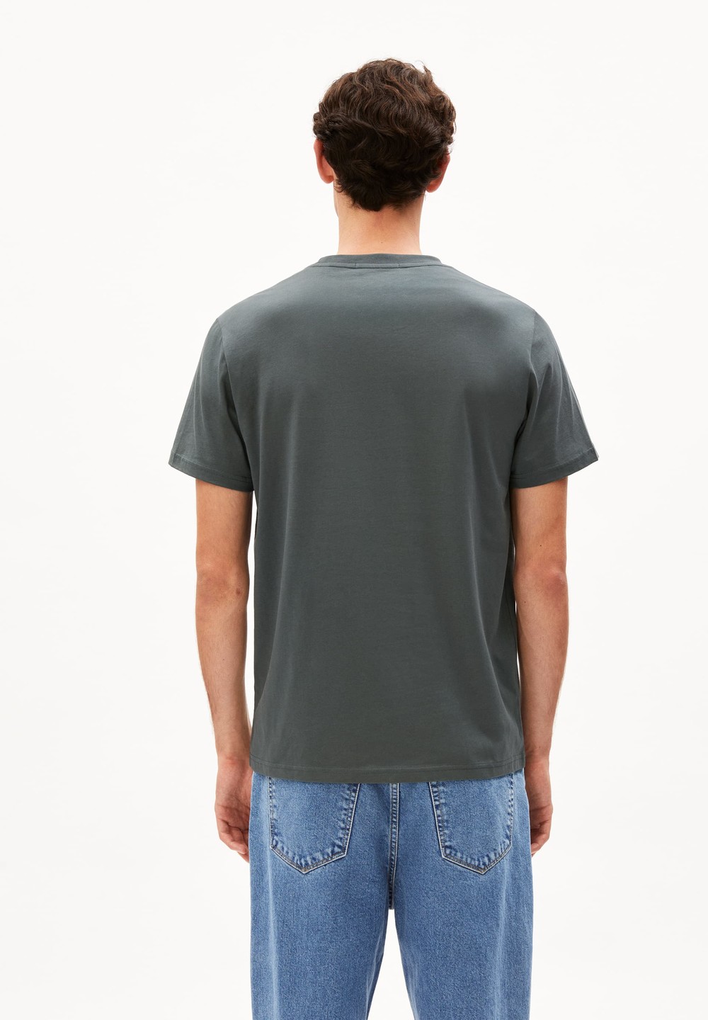 ARMEDANGELS LAARON Heavyweight T-Shirt Relaxed Fit made of Organic Cotton Space Steel | QKRBM6342