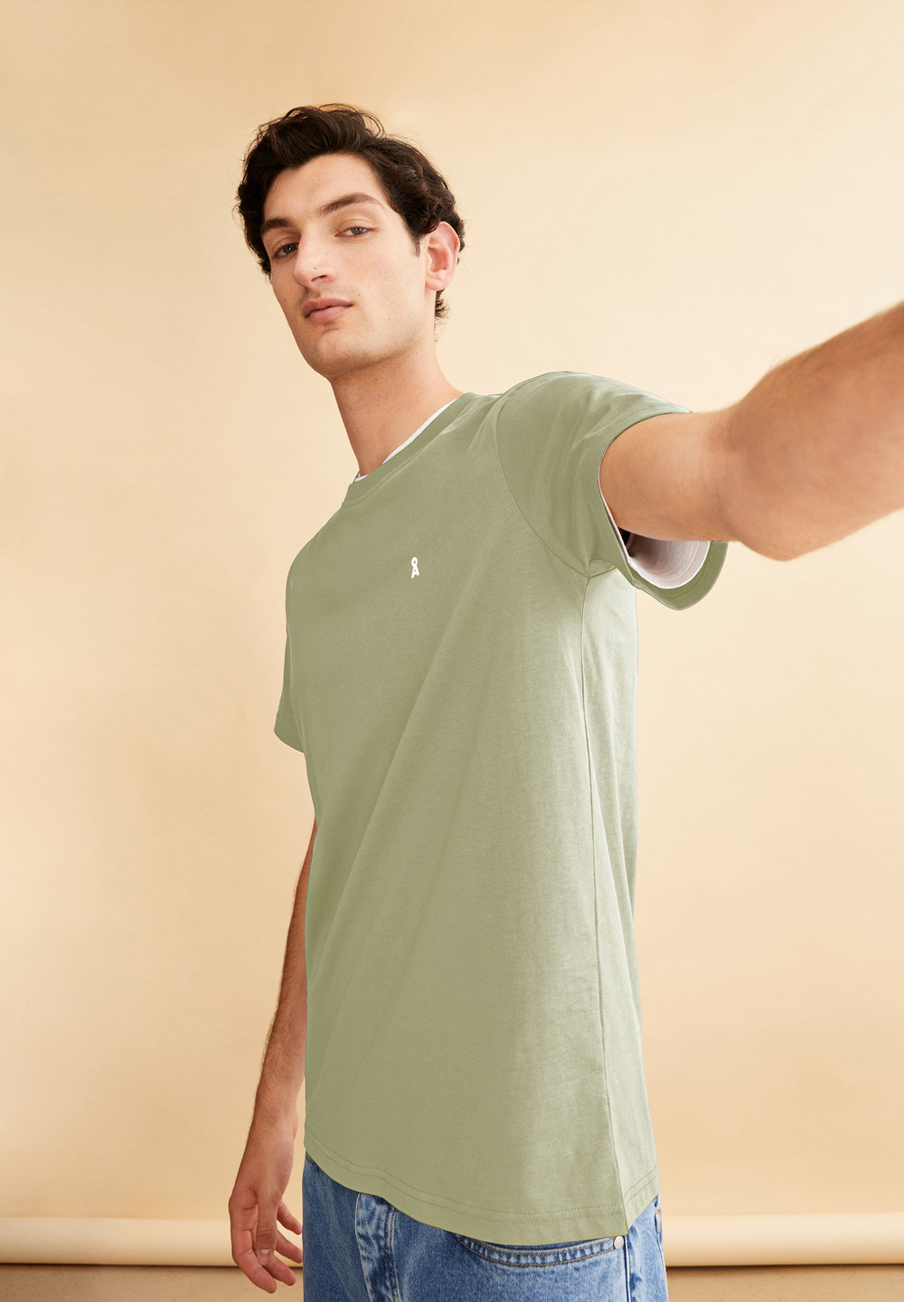 ARMEDANGELS LAARON Heavyweight T-Shirt Relaxed Fit made of Organic Cotton Světle | TCIWN4970