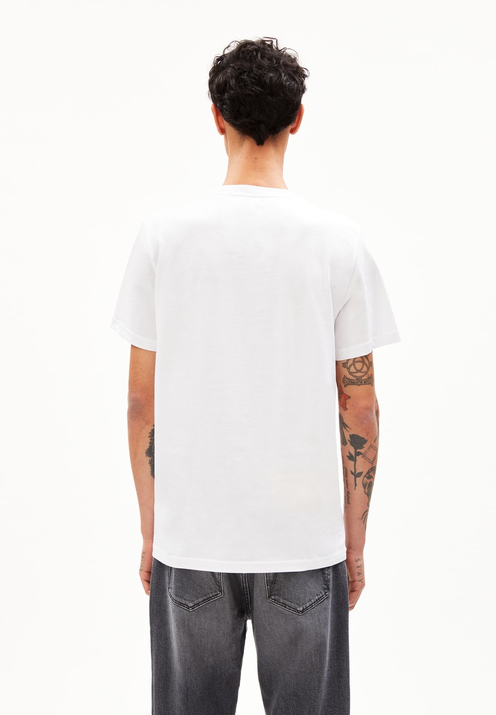 ARMEDANGELS LAARON Heavyweight T-Shirt Relaxed Fit made of Organic Cotton Bílé | YDTKZ0127