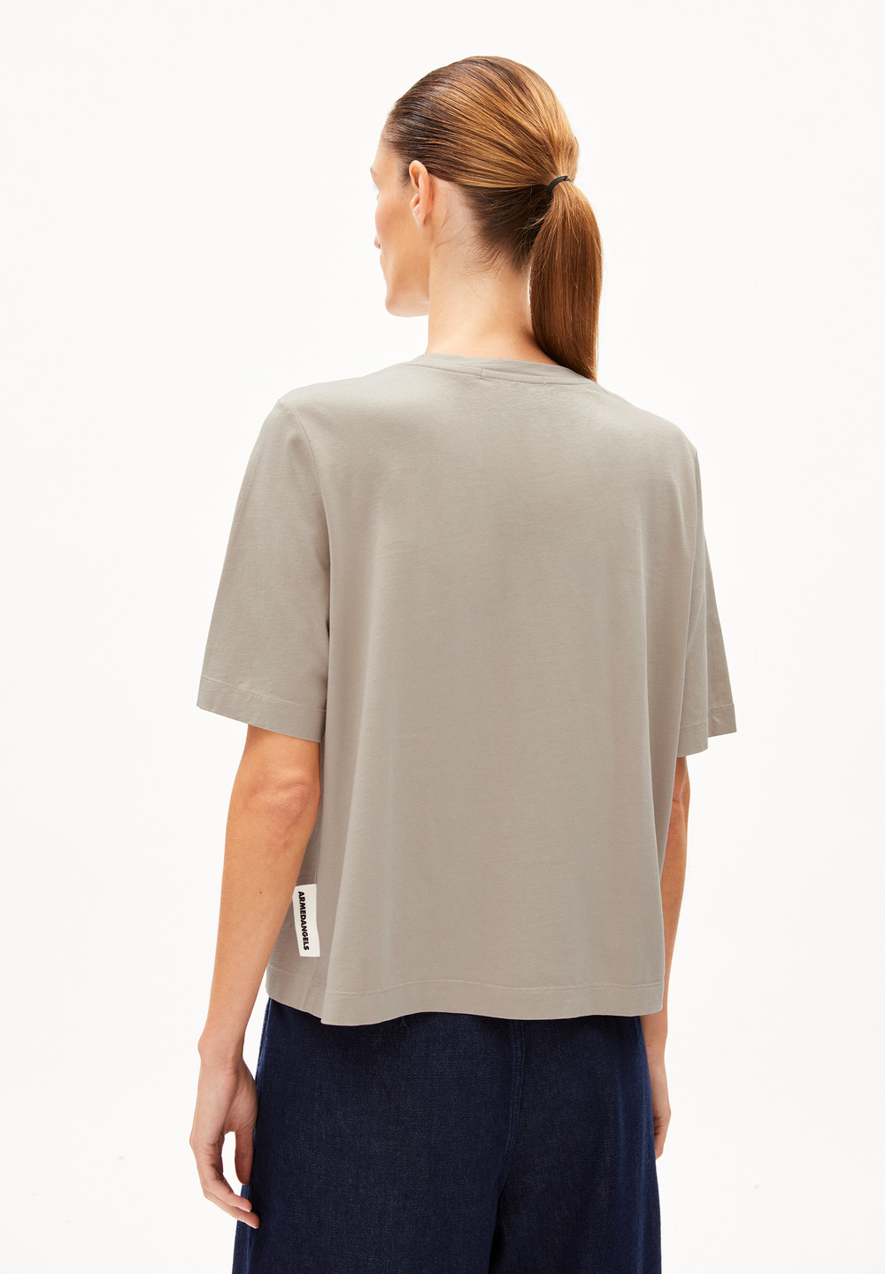 ARMEDANGELS LAYAA LITAA T-Shirt Loose Fit made of Organic Cotton Sand Stone | NRIAW0572