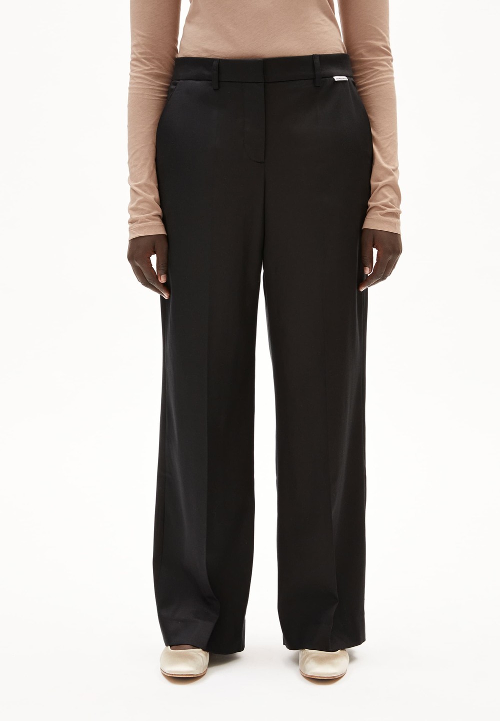 ARMEDANGELS LEANDRAA Woven Pants made of TENCEL™ Lyocell Mix Černé | IYPNX5472