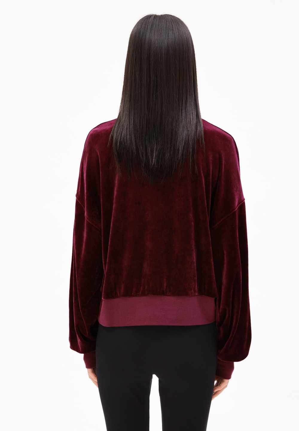 ARMEDANGELS LEDIANAA Sweatshirt Oversized Fit made of TENCEL™ Modal Mix Cranberry Juice | GKHBO5846