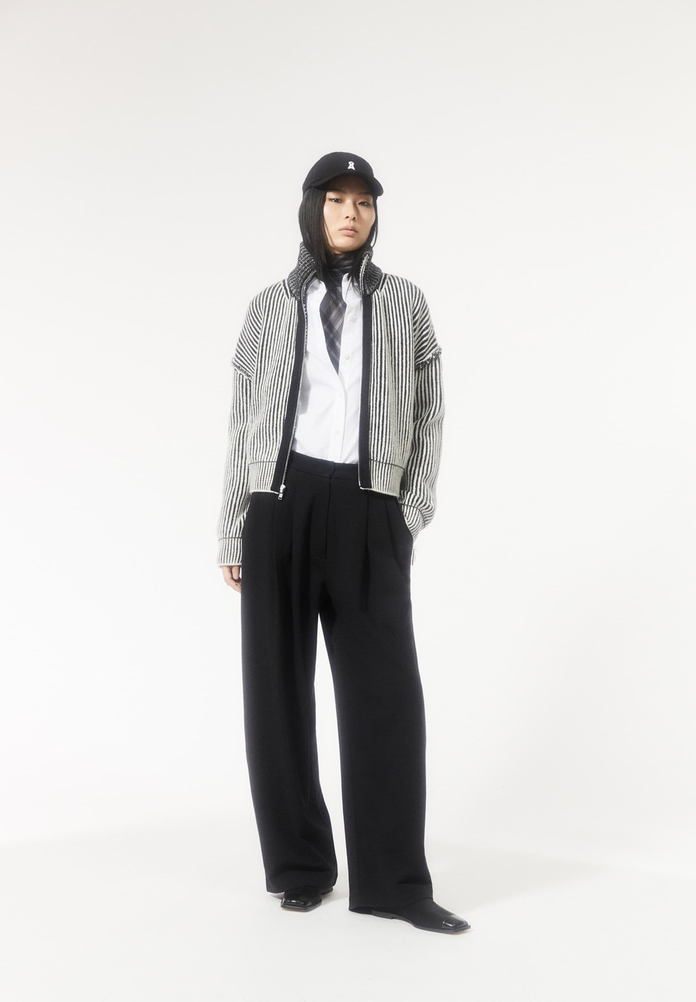 ARMEDANGELS LIRAA LOU WIDELEG Jersey Pants made of Organic Cotton Mix Černé | RBGPA5394